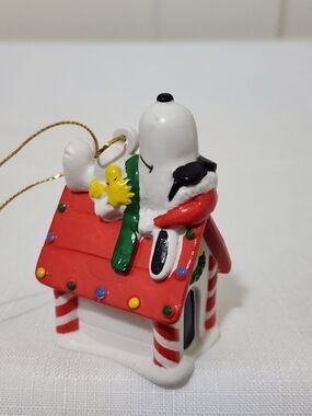 Snoopy Joe Cool Snoopy and Woodstock Doghouse Ornament - Peanuts